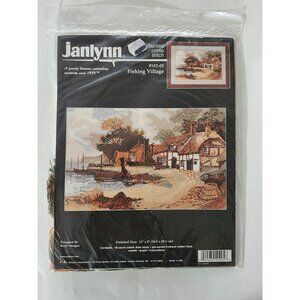 Janlynn Counted Cross Stitch Kit Fishing Village Sealed
